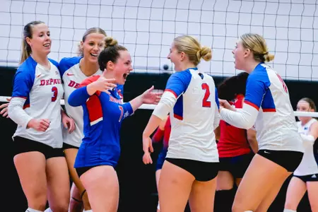Rachel krasowski and Abby Cahill celebrating