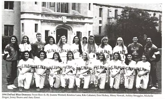 1994 DePaul Softball Team Photo