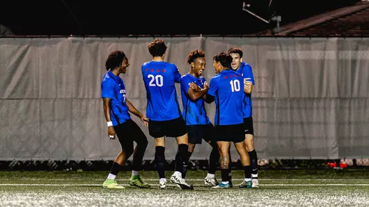 Men's Soccer Action Shot