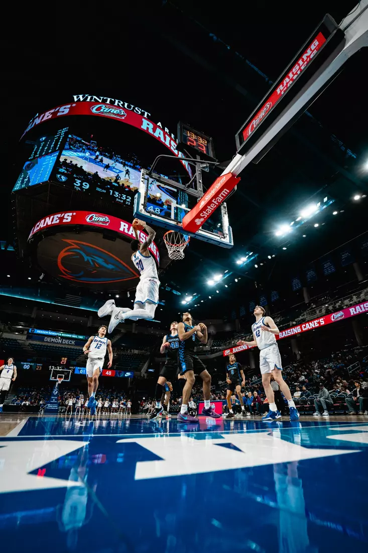 JJ Traynor goes up for a dunk