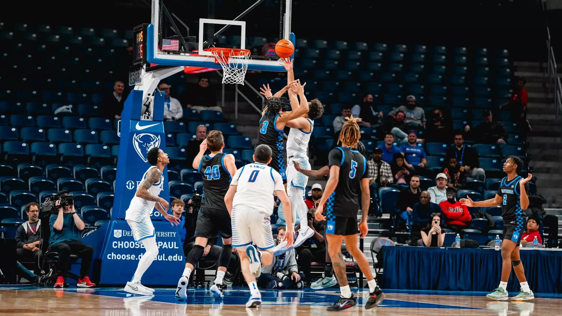Isaiah Rivera goes up in the paint