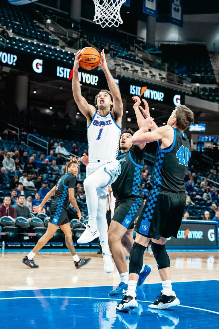 Isaiah Rivera goes up in the paint