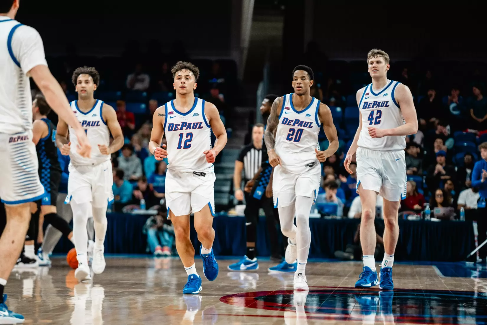 Team runs back to get on defense