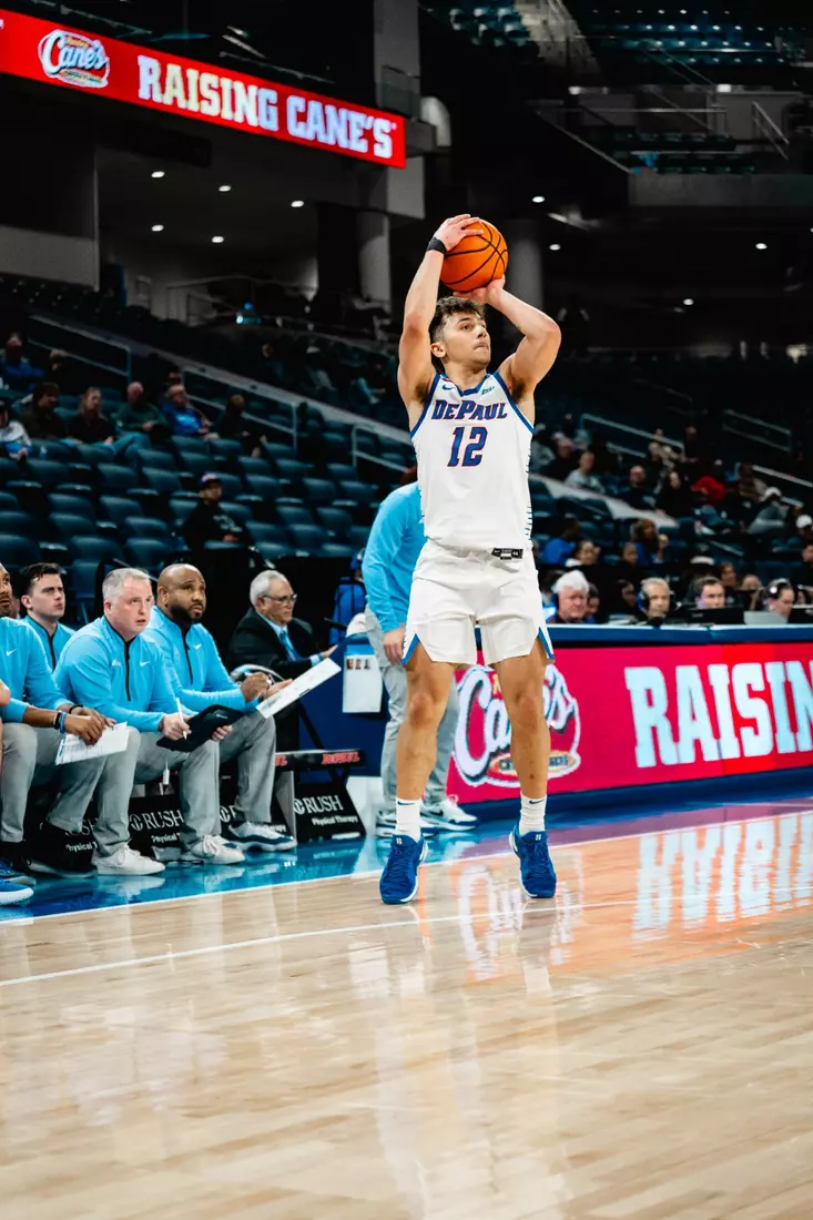 Jacob Meyer goes up for a three