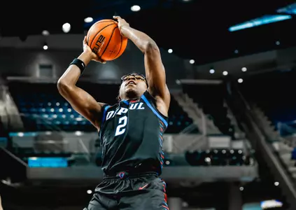 Layden Blocker puts in a layup versus Valparaiso