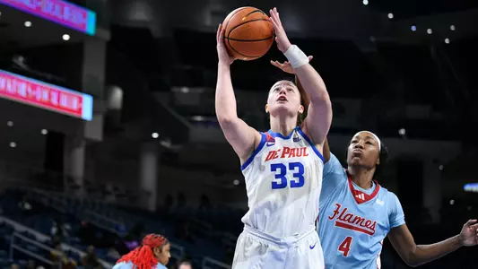 Jorie Allen goes up for a layup against UIC