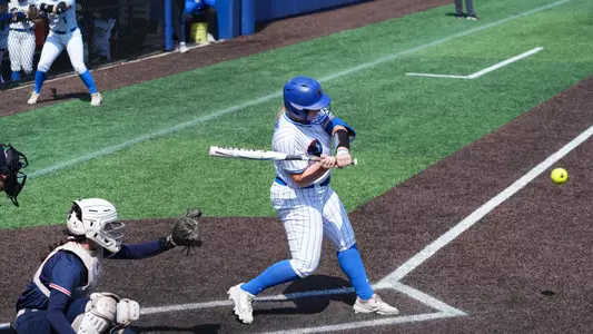 Riley Pool swings at a pitch