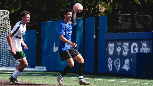 Logan Finnegan awaits the ball bounce