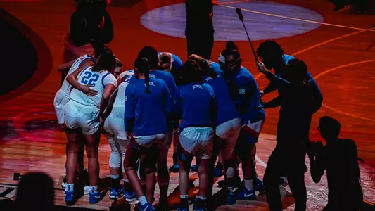 Women's Basketball Pregame Huddle 23-24