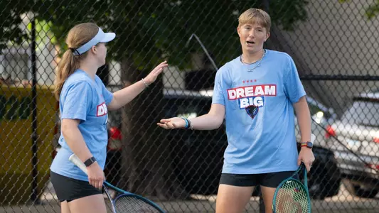 Eleanor Nobbs and Hannah Smith at Practice