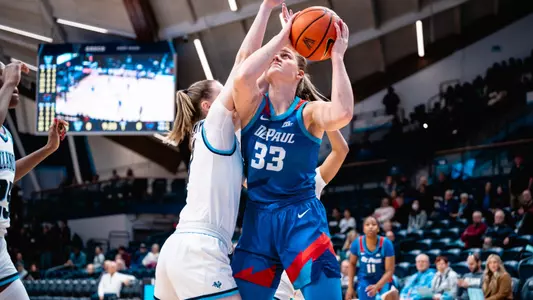 Jorie Allen attempts a shot at Villanova