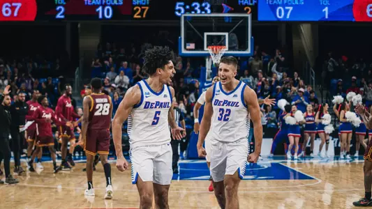 Blue Demons Show Toughness in Exhibition Win Over Loyola Chicago Image