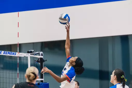 Jade Dudley-Epps jumps up for an attack