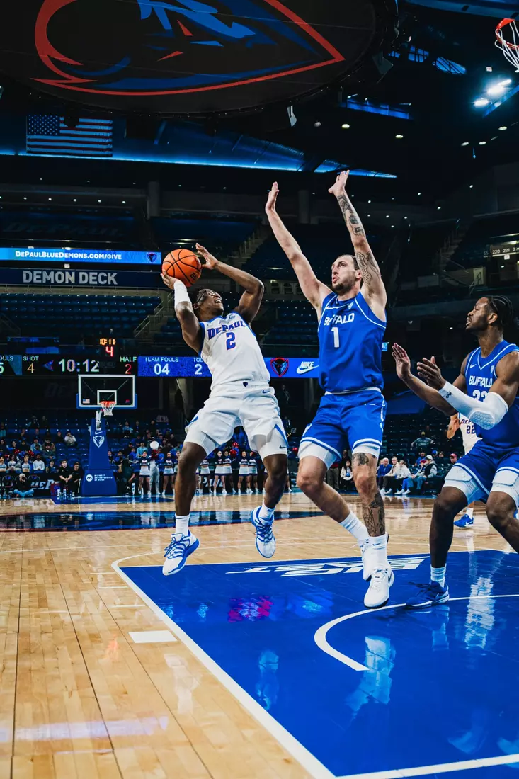 Layden Blocker attempts a contested shot.