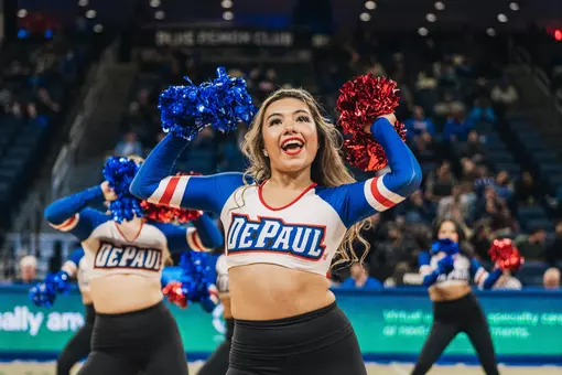 DePaul Dance Team at MBB vs Buffalo