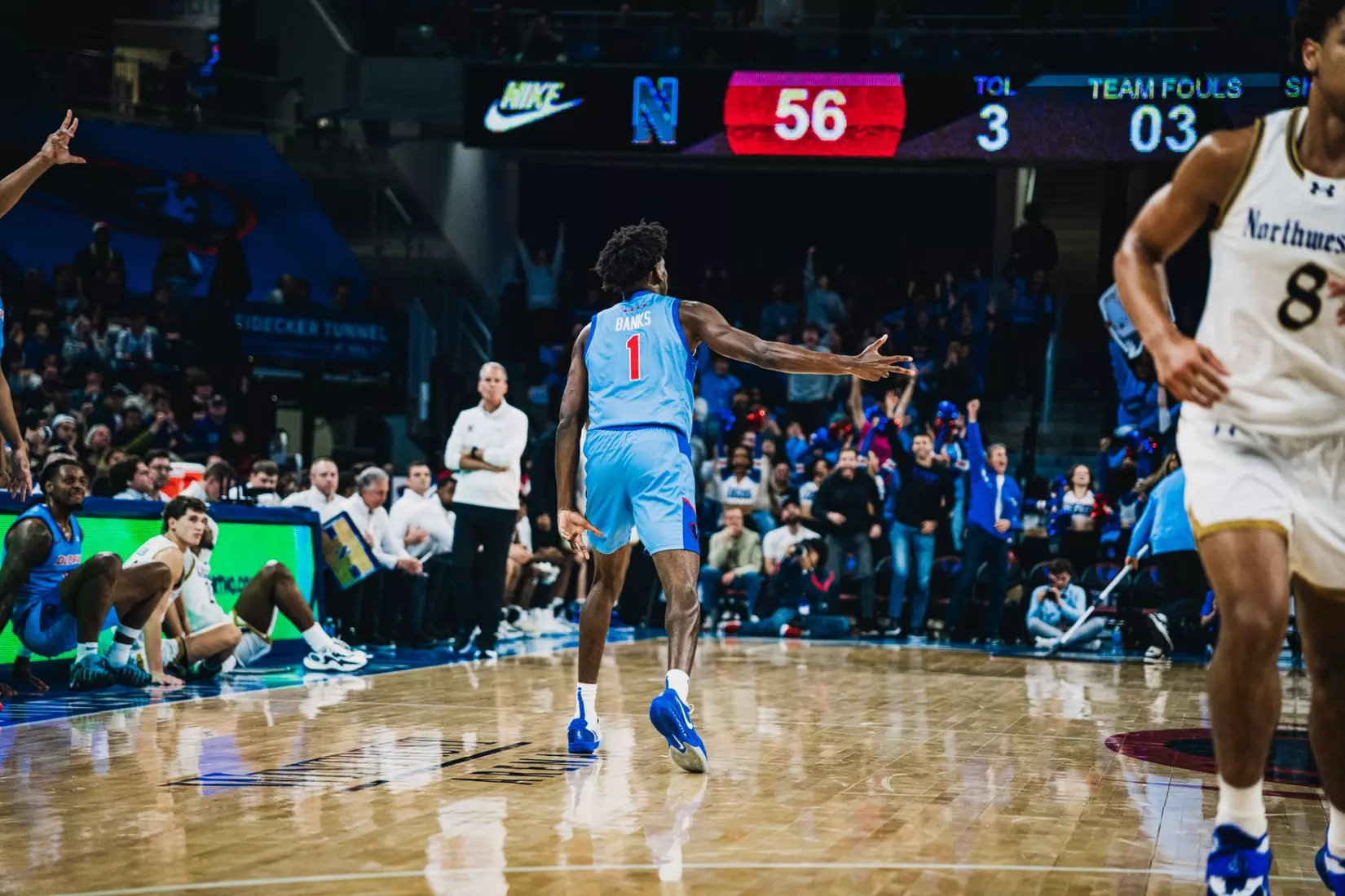 Kaleb Banks celebration