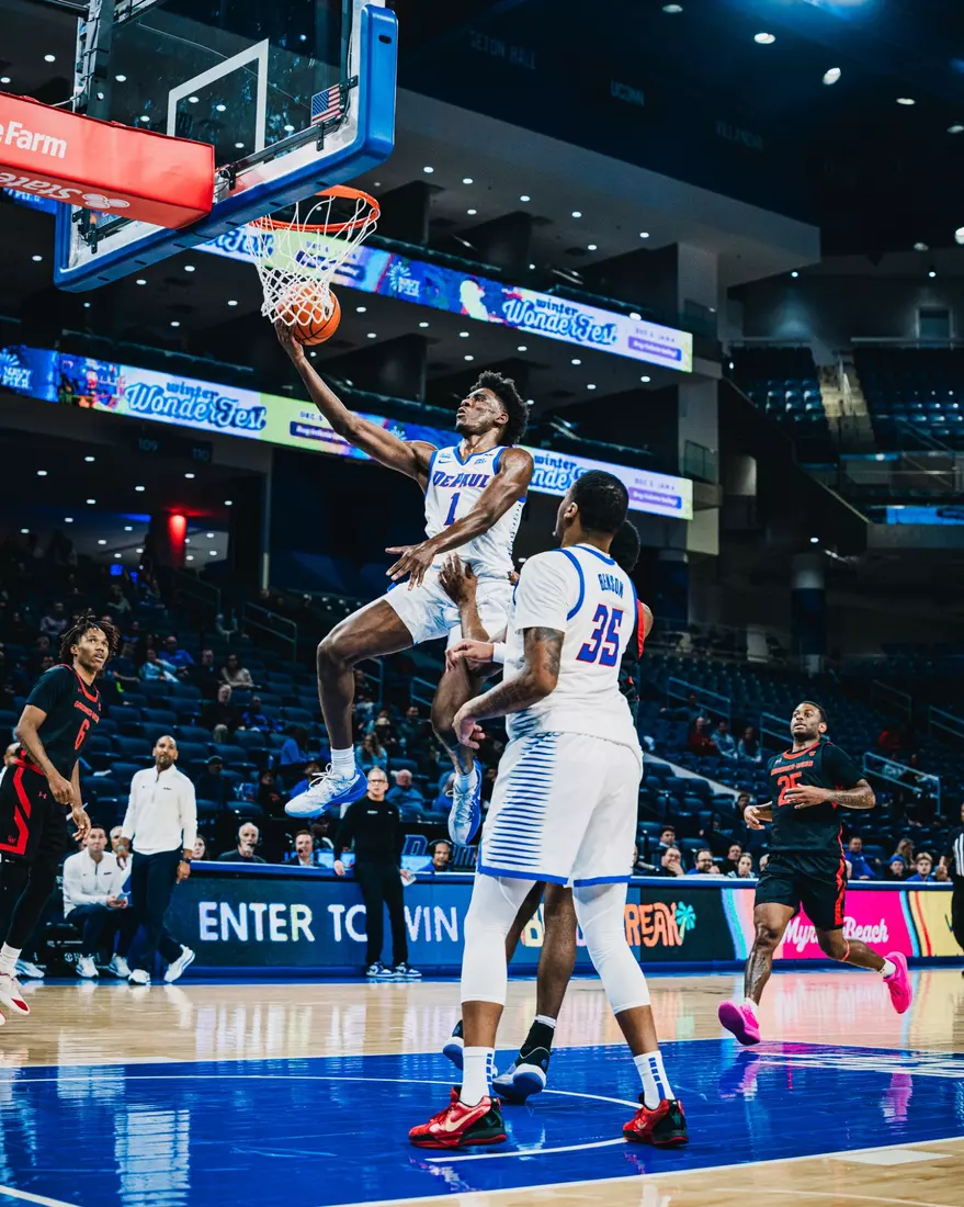 Kaleb Banks lays it in versus Gardner-Webb.