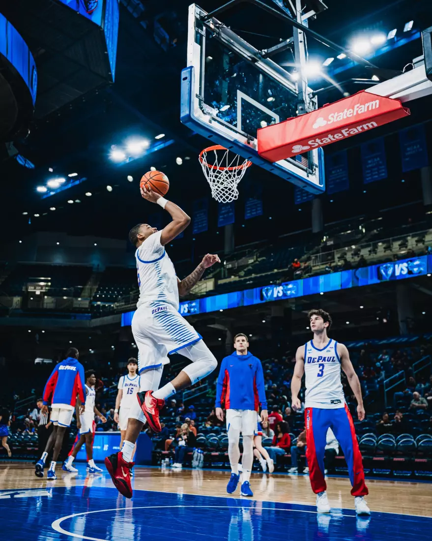 NJ Benson going in for a layup.