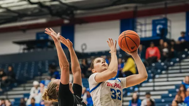 Kate Novik takes a shot against Milwaukee