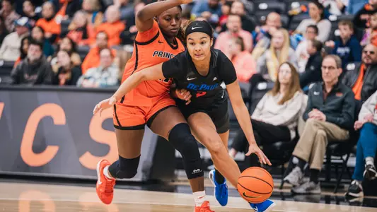 Alayna West drives the ball