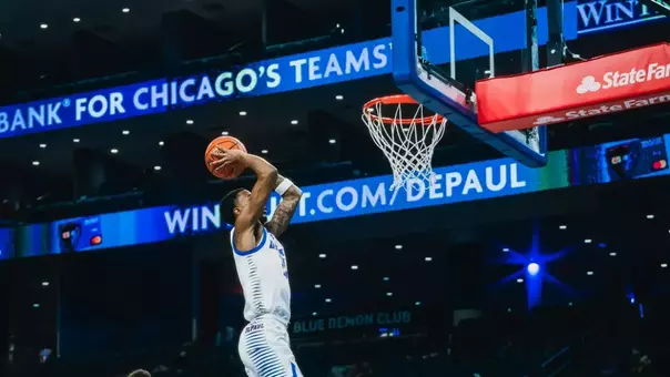 CJ Gunn going in for a dunk