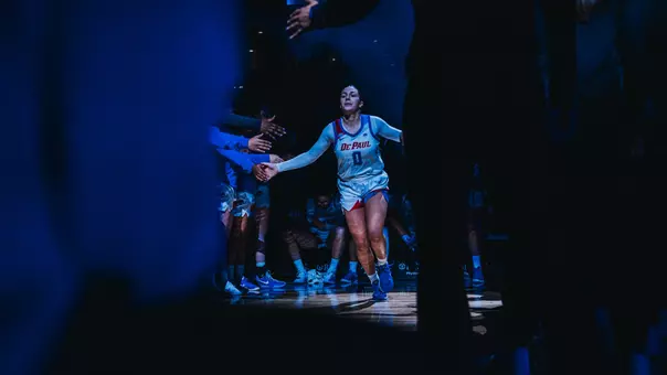 Gina Davorijia runs out during introductions