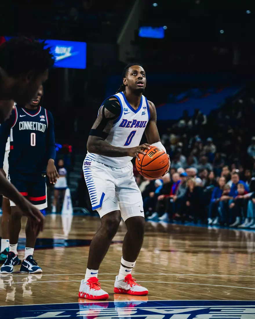 Brandon Maclin winds up to shoot at the charity stripe.