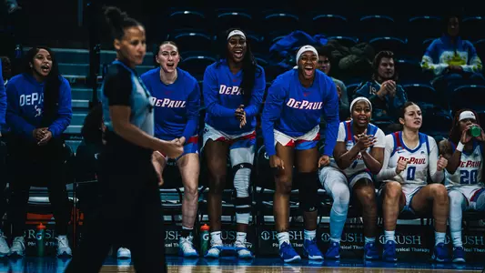 DePaul bench celebration