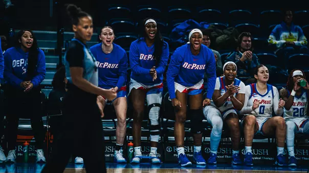 DePaul bench celebration