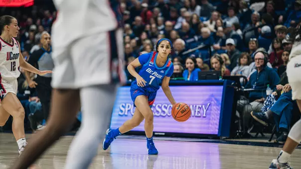 Devin Hagemann prepares for a pass