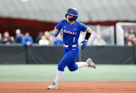 Baylee Cosgrove running the bases