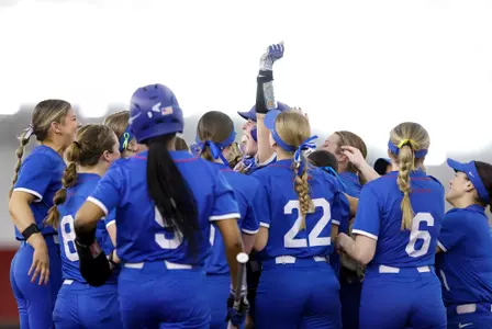 Team celebrates after a victory