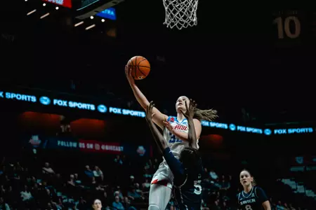 Jorie Allen goes up for a layup