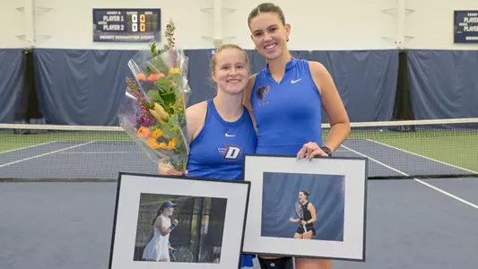 Eleanor Nobbs and Eva Goncharov on Senior Day