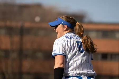 Kelly Beaupre celebrates after a big play