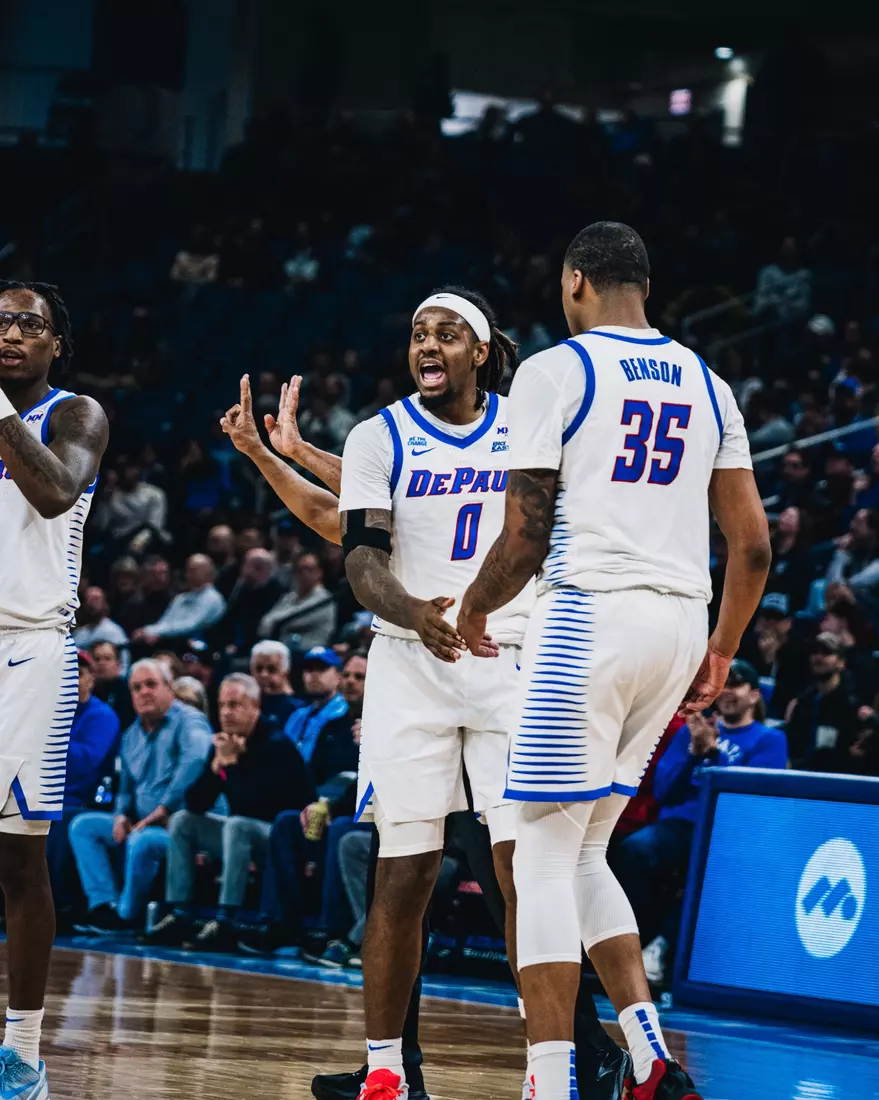 NJ Benson and Brandon Maclin gameplan for the coming possessions.