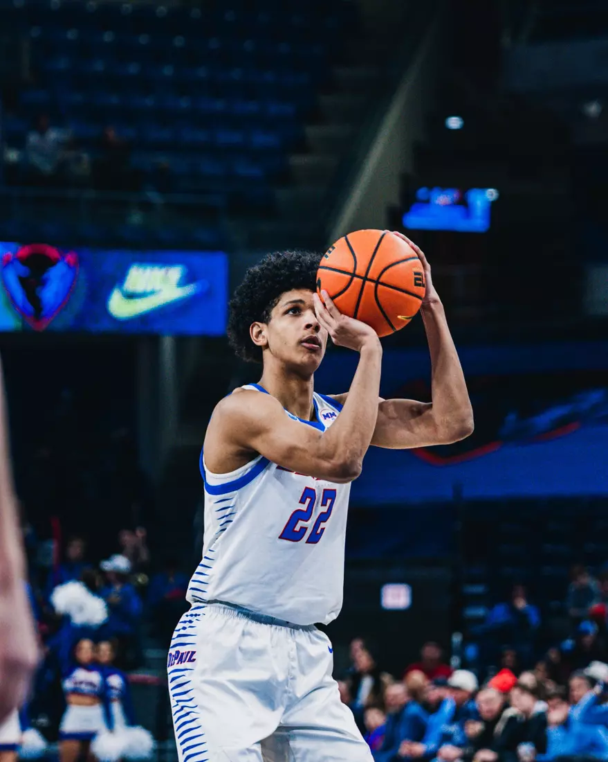 Guard Kruz McClure takes aim from the charity stripe.