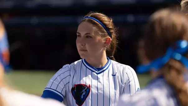 Lydia Ettema is focused in the pregame conversations