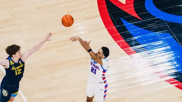 Theo Pierre-Justin hitting from deep.