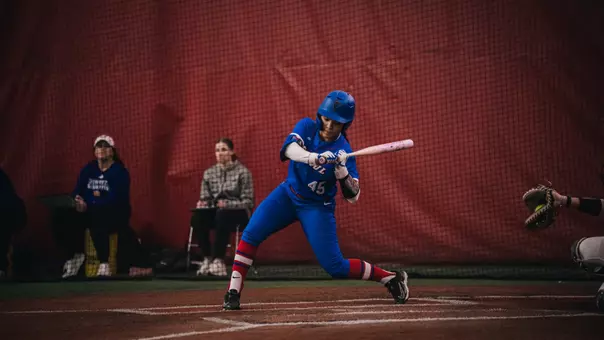 Jolie Adams swings the bat