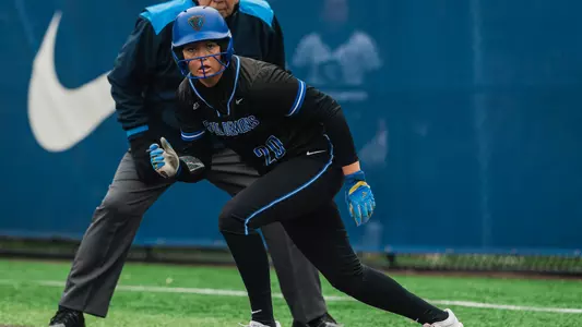 Parker prepares to steal a base