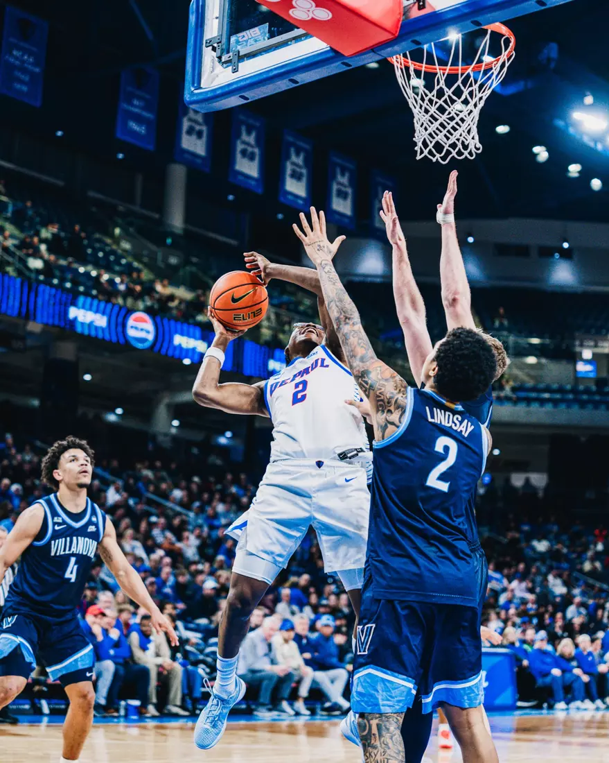 Layden Blocker finishes in traffic.