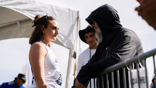 Elena Opp with Coach Murer