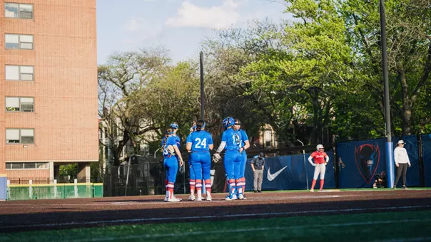 DePaul softball in the circle