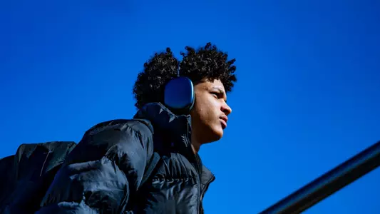 kruz mcclure with headphones on