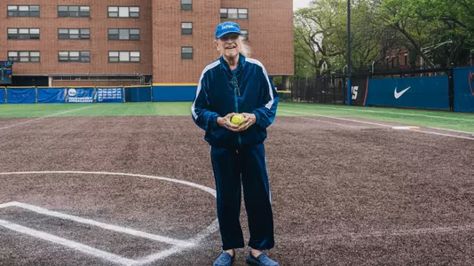 Ernie Wish on Softball Field