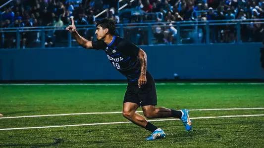 Noeh Hernandez Celebrates Goal at Loyola