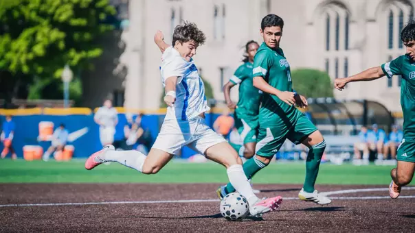 Sam Tinoco fires a shot against Chicago State