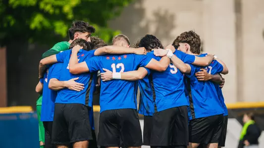Men's Soccer Huddle