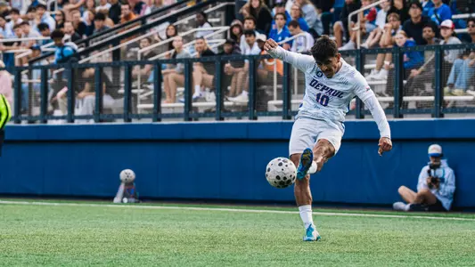 Noeh Hernandez strikes the ball